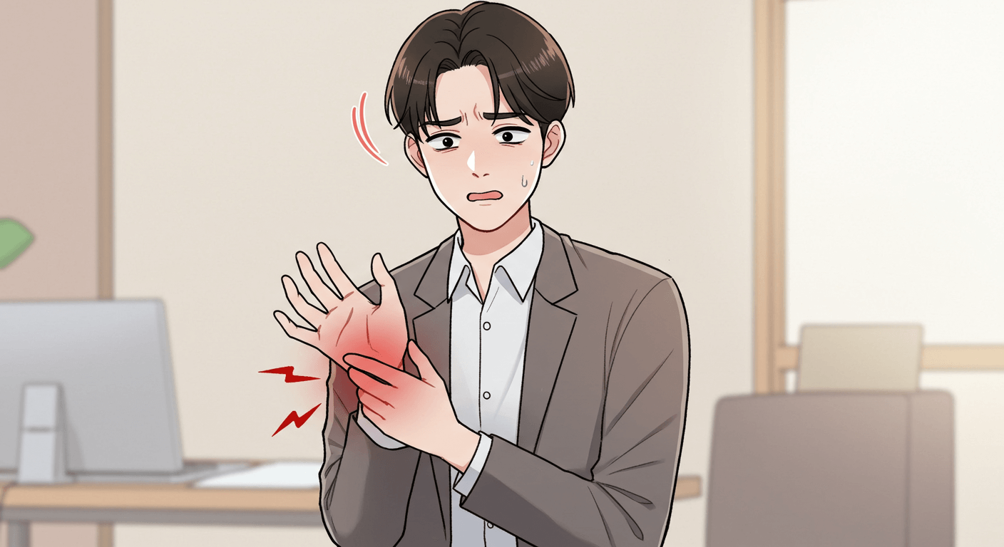강동역정형외과 방아쇠수지