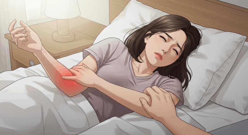 팔저림