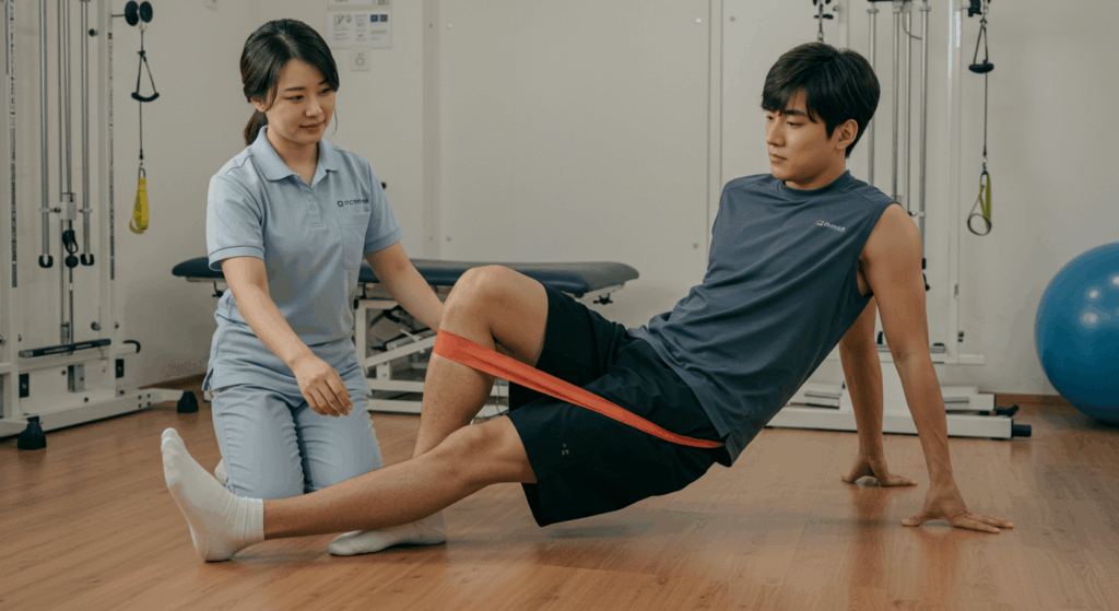 무릎스트레칭