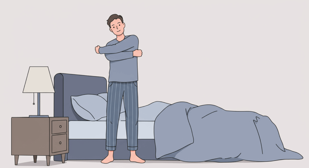 수면 전 어깨 이완 운동