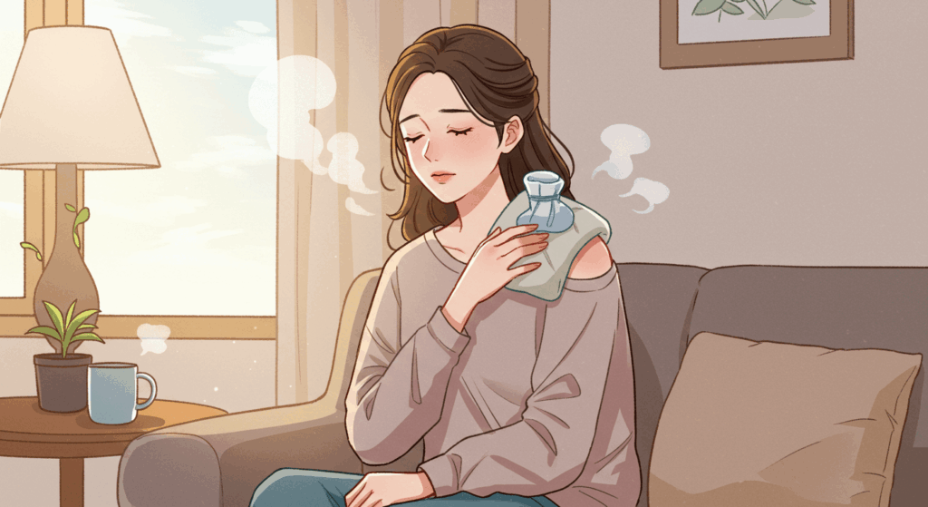 어깨 온찜질
