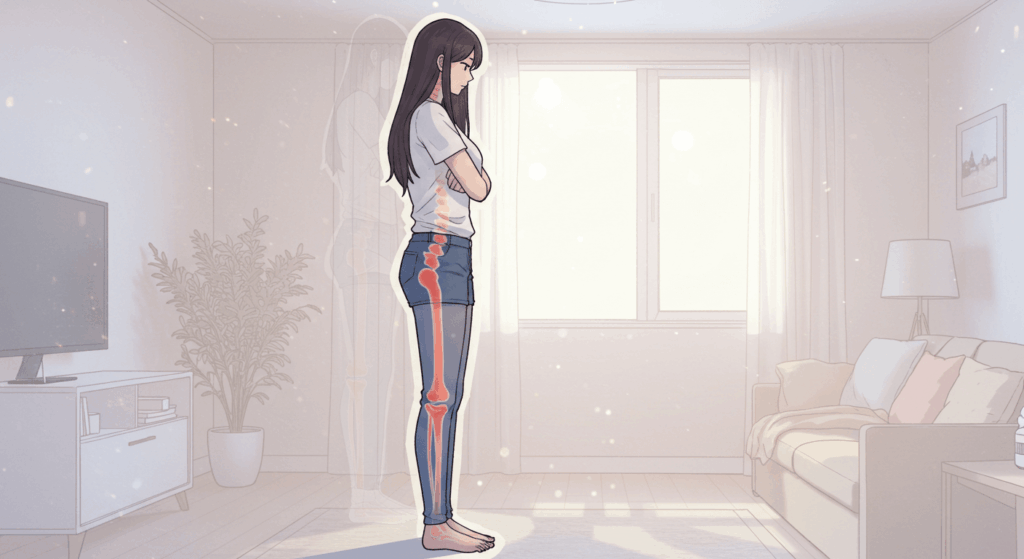 다리 꼬기·짝다리 습관이 만든 골반 비대칭