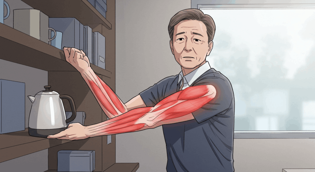 무통성 근력 약화