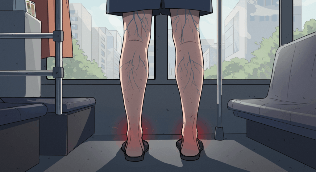 하지정맥류로 오후마다 무거운 다리